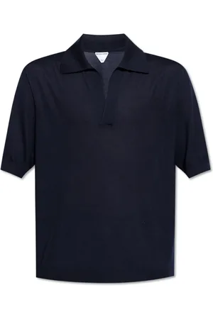 Bottega Veneta Homme, Tops, Bleu, Taille: L Polo en cachemire