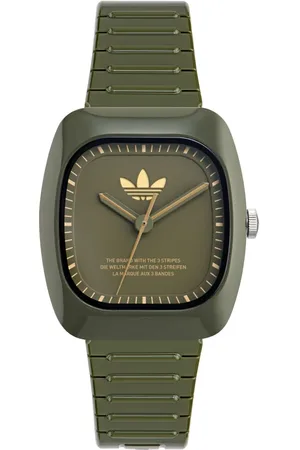 adidas Femme, Accessoires, Vert, Taille: ONE Size Montre Retro Wave Two Verte