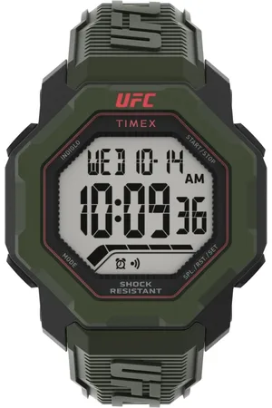Timex Homme, Accessoires, Vert, Taille: ONE Size Montre Digitale UFC Knockout