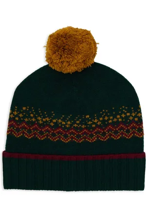 Gallo Unisex, Accessoires, Multicolore, Taille: ONE Size Bonnet de Noël avec bordure verte