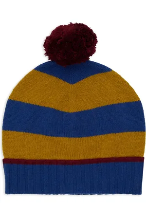 Gallo Unisex, Accessoires, Multicolore, Taille: ONE Size Bonnet bleu à rayures bicolores