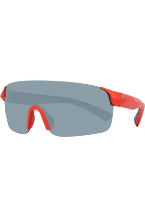 Fila Homme, Accessoires, Rouge, Taille: ONE Size Lunettes de Soleil à Verres Rouges Miroir