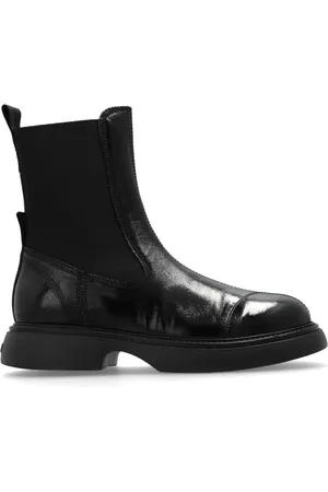 Ganni Femme, Chaussures, Noir, Taille: 41 EU Bottines avec logo