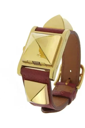 Hermès Femme, Pre-owned, Blanc, Taille: ONE Size Pre-owned Acier inoxydable montres