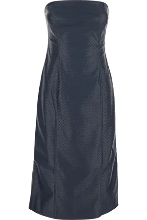 ROTATE Femme, Robes, Bleu, Taille: 38 FR Robe Midi Tressée