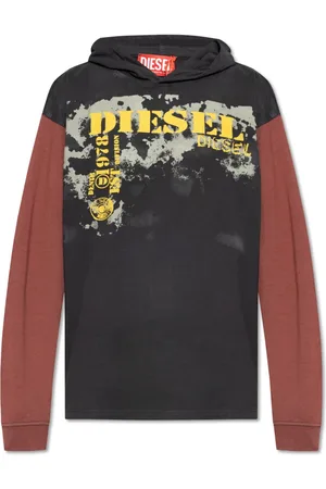 Diesel Homme, Sweatshirts et sweats à capuche, Noir, Taille: S Sweat à capuche S-Baxt-Hood-Q1