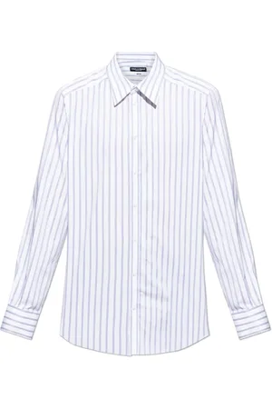 Dolce & Gabbana Homme, Chemises, Blanc, Taille: M Chemise à rayures
