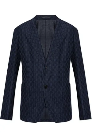 Emporio Armani Homme, Vestes, Bleu, Taille: S Blazer en Laine