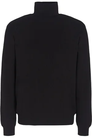 Armani Exchange Homme, Pulls, Noir, Taille: M Pull Noir Col Montant Manches Longues