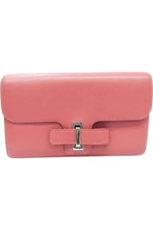 DELVAUX Femme, Pre-owned, Rose, Taille: ONE Size Pre-owned Cuir petite-maroquinerie