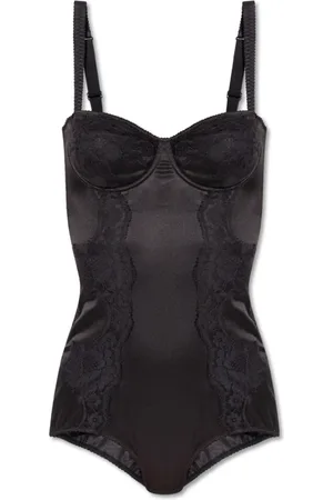 Dolce & Gabbana Femme, Tops, Noir, Taille: 95B FR Body en soie