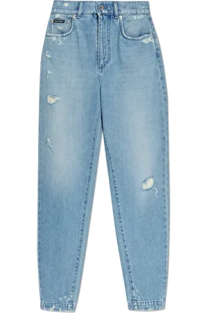 Dolce & Gabbana Femme, Jeans, Bleu, Taille: 40 FR Jean avec logo