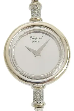 Chopard Homme, Pre-owned, Blanc, Taille: ONE Size Pre-owned Acier inoxydable montres