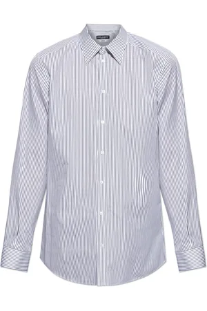 Dolce & Gabbana Homme, Chemises, Blanc, Taille: L Chemise à rayures