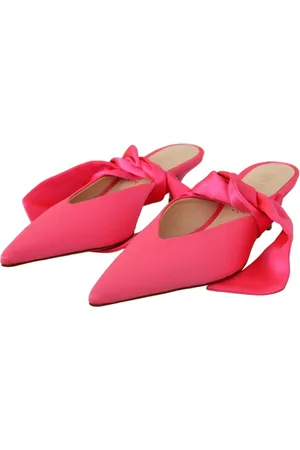 Gia Borghini Femme, Chaussures, Rose, Taille: 36 EU Escarpins à Talon Chaton en Cuir Rose