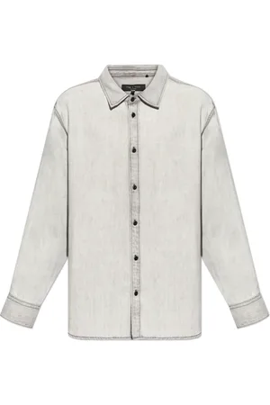RAG&BONE Homme, Chemises, Gris, Taille: M Chemise en denim Smoke