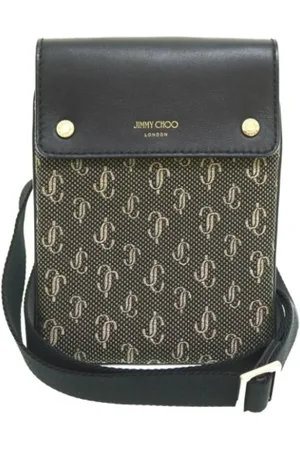 Jimmy Choo Femme, Pre-owned, Brun, Taille: ONE Size Pre-owned Tissu sacs-ports-paule