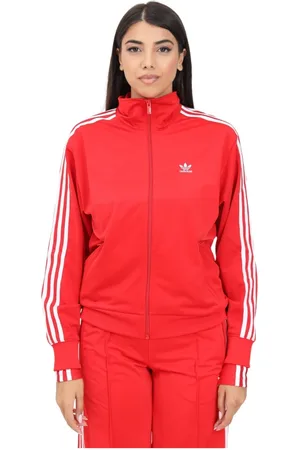 adidas Femme, Sweatshirts et sweats à capuche, Rouge, Taille: 36 FR Sweat à Capuche Rouge Adicolor Classics