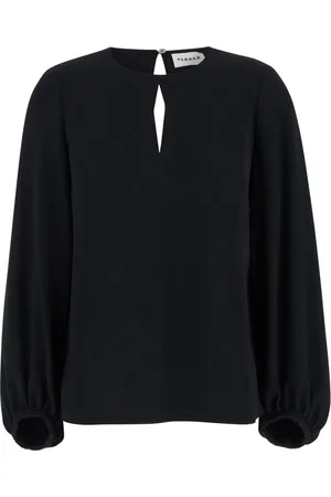 P.A.R.O.S.H. Femme, Blouses et Chemises, Noir, Taille: 36 FR Chemise Noire Blusa
