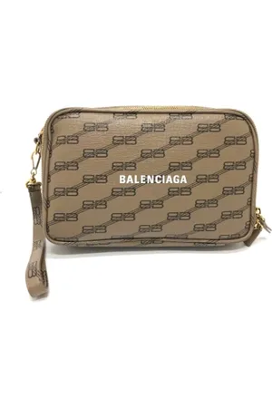 Balenciaga Femme, Pre-owned, Brun, Taille: ONE Size Pre-owned Cuir pochettes-minaudieres