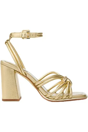Michael Kors Femme, Chaussures, Jaune, Taille: 37 1/2 EU Baskets Or Astra Sandal Pâle