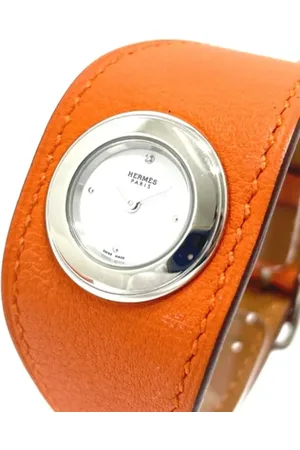 Hermès Femme, Pre-owned, Blanc, Taille: ONE Size Pre-owned Acier inoxydable montres