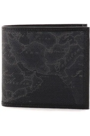 ALVIERO MARTINI 1A CLASSE Homme, Accessoires, Noir, Taille: ONE Size Portefeuille Homme Noir Geo Classic