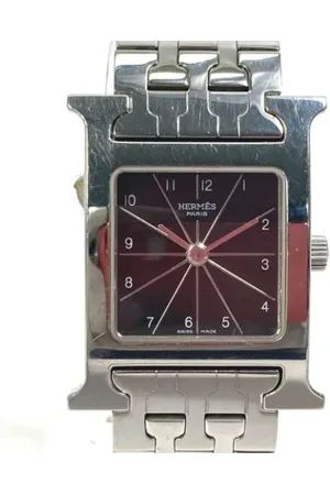 Hermès Femme, Pre-owned, Noir, Taille: ONE Size Pre-owned Acier inoxydable montres