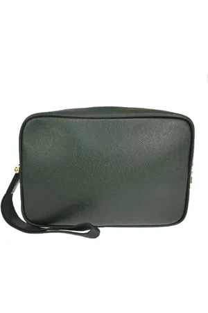 LOUIS VUITTON Femme, Pre-owned, Vert, Taille: ONE Size Pre-owned Toile pochettes-minaudieres