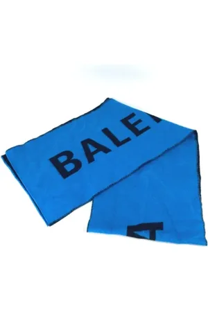 Balenciaga Homme, Pre-owned, Bleu, Taille: ONE Size Pre-owned Laine foulards