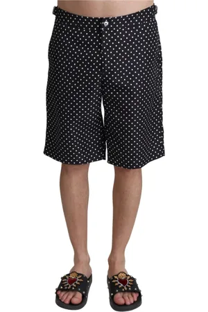 Dolce & Gabbana Homme, Maillots de bain, Noir, Taille: S Polka Dot Elegance Swim Trunks