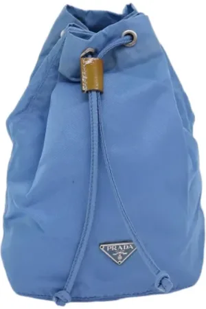 Prada Femme, Pre-owned, Bleu, Taille: ONE Size Pre-owned Nylon trousses-de-toilette