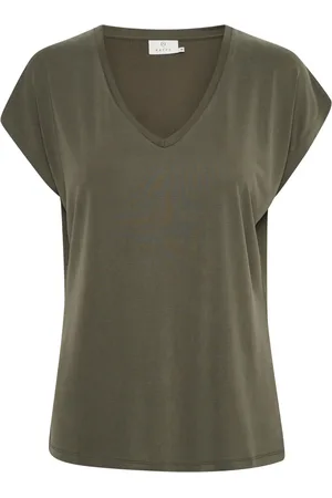 Kaffe Femme, Tops, Vert, Taille: 40 FR T-Chemises