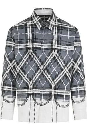 CRAIG GREEN Homme, Chemises, Multicolore, Taille: M Chemise à Carreaux Gris Fade