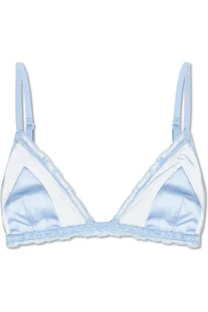 Dolce & Gabbana Femme, Sous-vêtements, Bleu, Taille: 34 FR Soutien-gorge avec bordure en dentelle