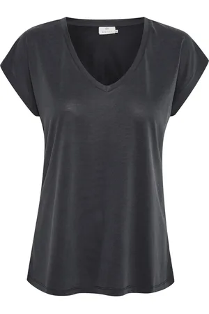 Kaffe Femme, Tops, Noir, Taille: 46 FR T-Chemises