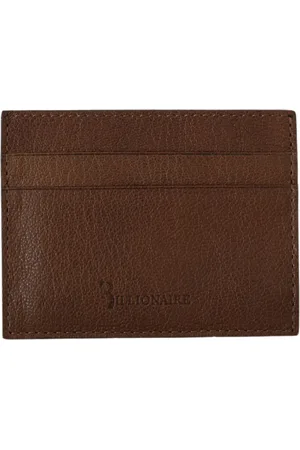 BILLIONAIRE Homme, Accessoires, Brun, Taille: ONE Size Portefeuille Homme en Cuir Marron