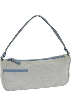 Prada Femme, Pre-owned, Bleu, Taille: ONE Size Pre-owned Toile trousses-de-toilette