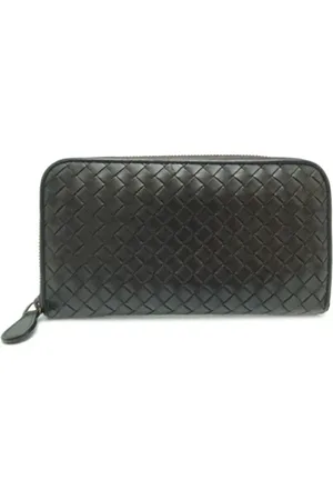 Bottega Veneta Homme, Pre-owned, Noir, Taille: ONE Size Pre-owned Cuir petite-maroquinerie