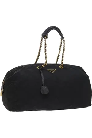 Prada Femme, Pre-owned, Noir, Taille: ONE Size Pre-owned Nylon sacs-de-voyage