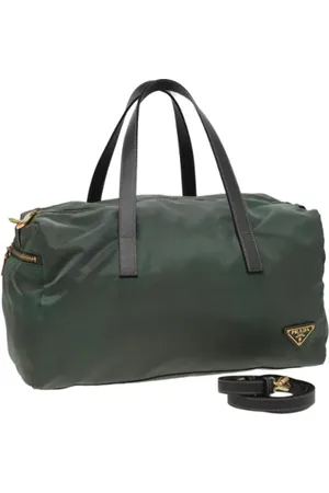 Prada Femme, Pre-owned, Vert, Taille: ONE Size Pre-owned Nylon sacs-prada