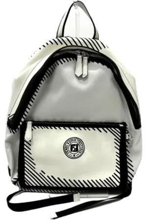 Fendi Homme, Pre-owned, Blanc, Taille: ONE Size Pre-owned Toile sacs-fendi
