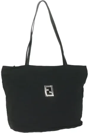 Fendi Femme, Pre-owned, Noir, Taille: ONE Size Pre-owned Toile sacs-fendi