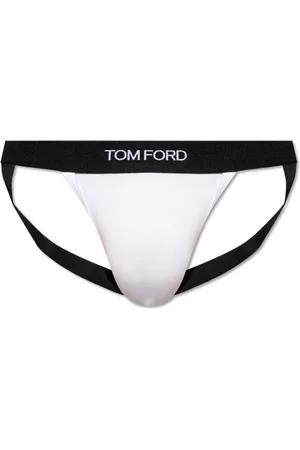 Tom Ford Homme, Sous-vêtements, Blanc, Taille: L Jockstraps avec Logo
