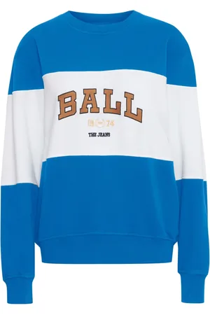 Ball Femme, Sweatshirts et sweats à capuche, Bleu, Taille: 44 FR Sweat Bleu avec Impression Cool