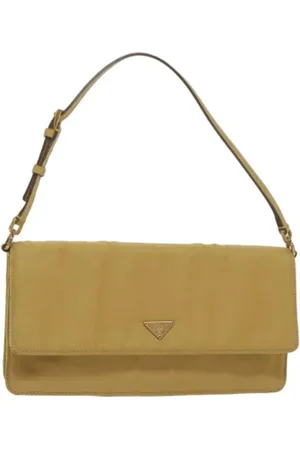 Prada Femme, Pre-owned, Jaune, Taille: ONE Size Pre-owned Nylon trousses-de-toilette