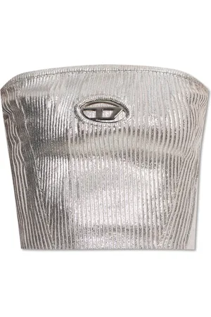 Diesel Femme, Tops, Gris, Taille: 40 FR Top M-Clarksvillex-C