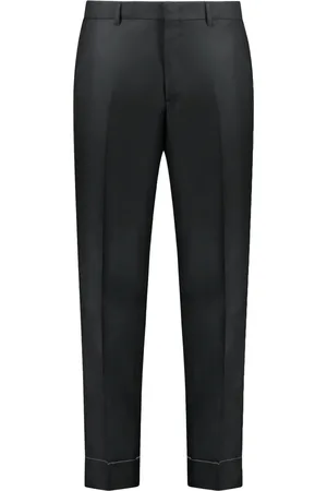 BRIONI Homme, Pantalons, Noir, Taille: XL Pantalon en laine sur mesure
