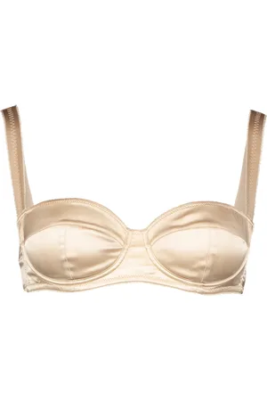 Dolce & Gabbana Femme, Sous-vêtements, , Taille: 34 FR Soutien-gorge Balconnet en Satin avec Coutures Contrastées