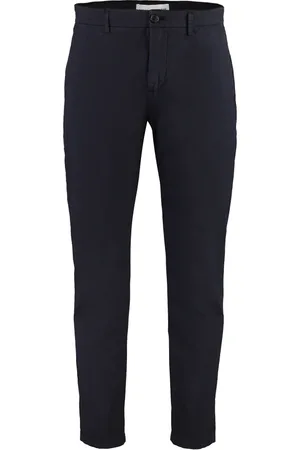 DEPARTMENT FIVE Homme, Pantalons, Bleu, Taille: W36 Pantalon Chino en Coton Stretch